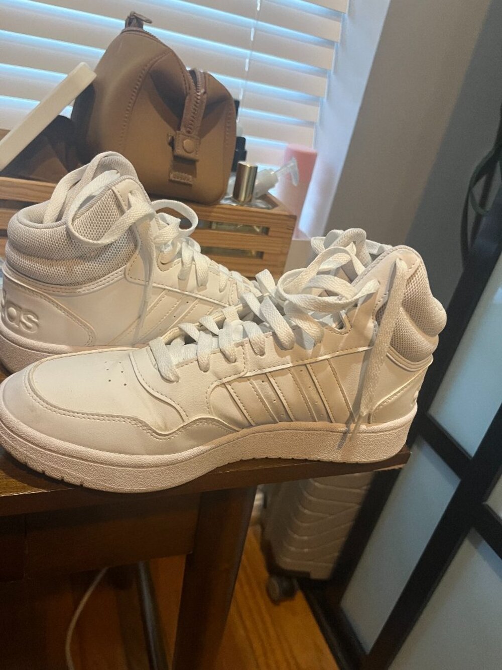 Adidas high-top sneakers